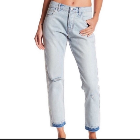 Current/Elliott Denim - Current/ Elliott Slouchy Distressed Jeans